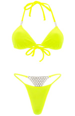 Big Bling in Silver Mist / G String Bikini Set-Sets-Breezy Rack