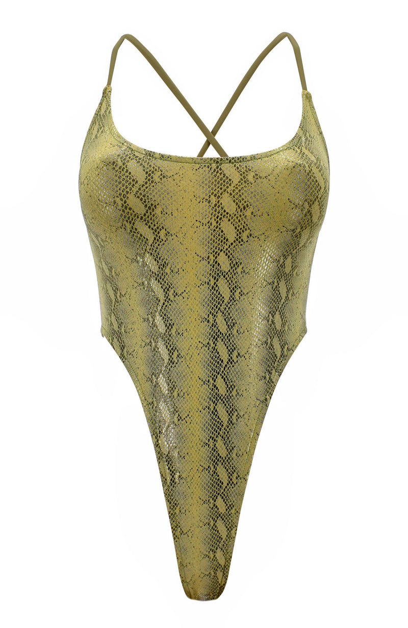 Baywatch in Olive / Thong One Piece-One Piece-Breezy Rack