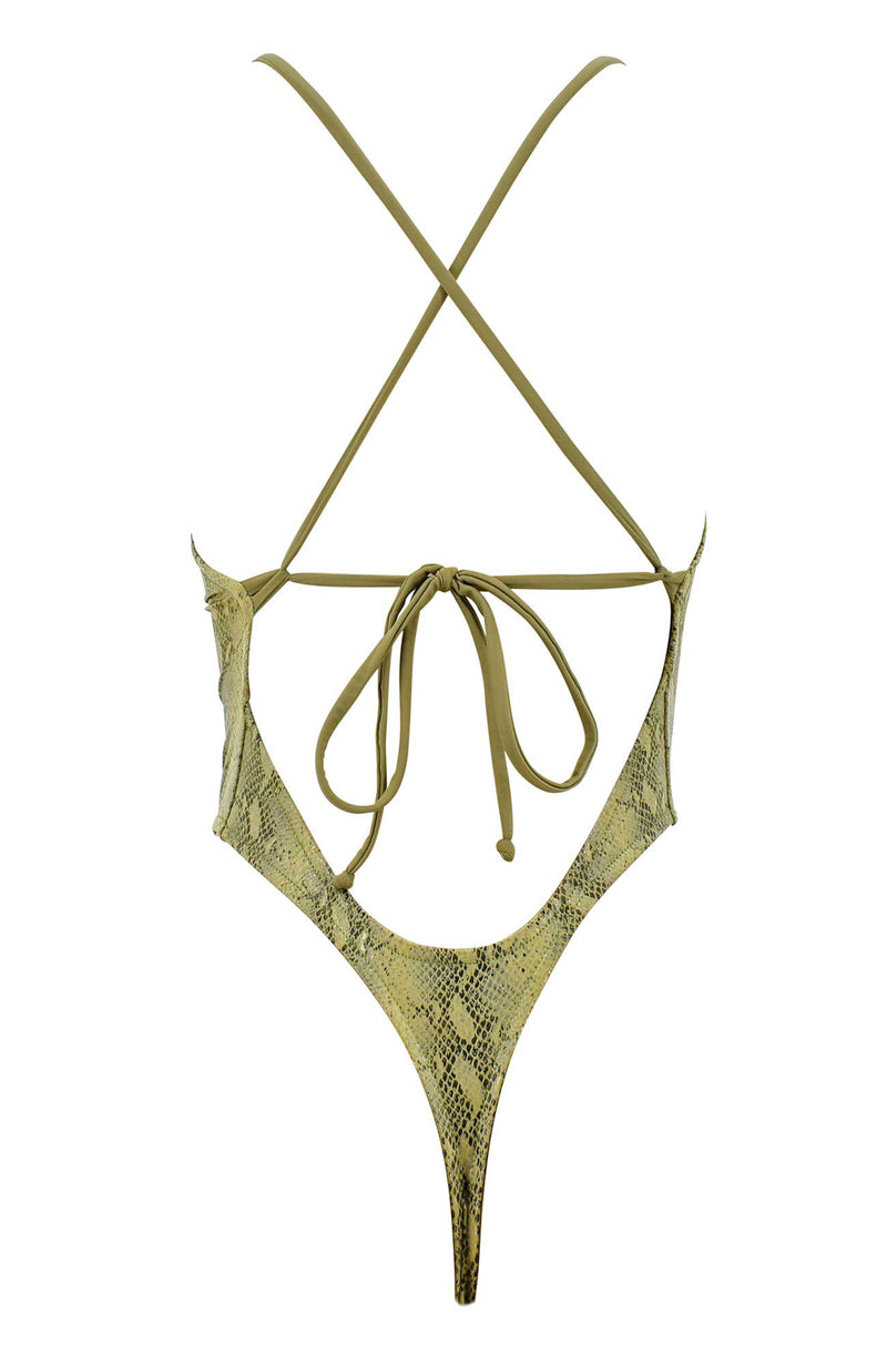 Baywatch in Olive / Thong One Piece-One Piece-Breezy Rack