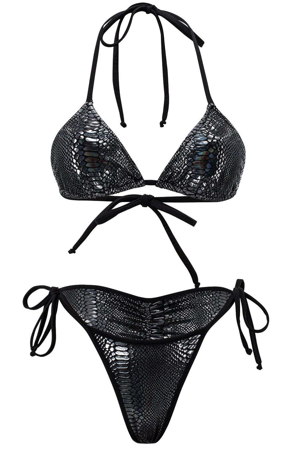 Black Crystal / Cheeky Bikini Set-Sets-Breezy Rack