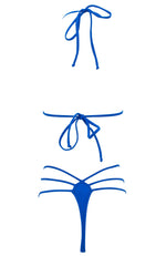 Blue Spyder / Thong Bikini Set-Sets-Breezy Rack