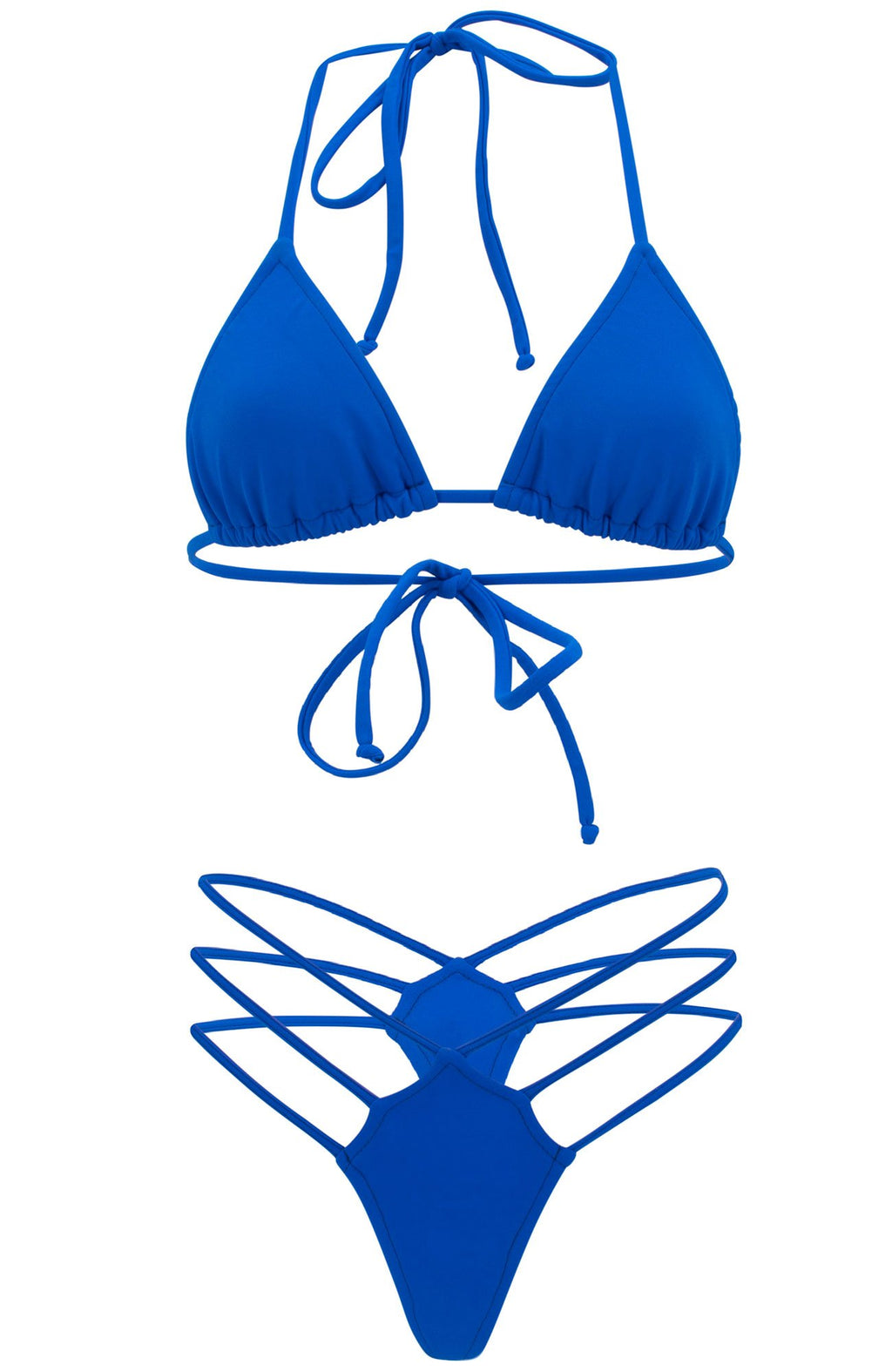 Blue Spyder / Thong Bikini Set-Sets-Breezy Rack