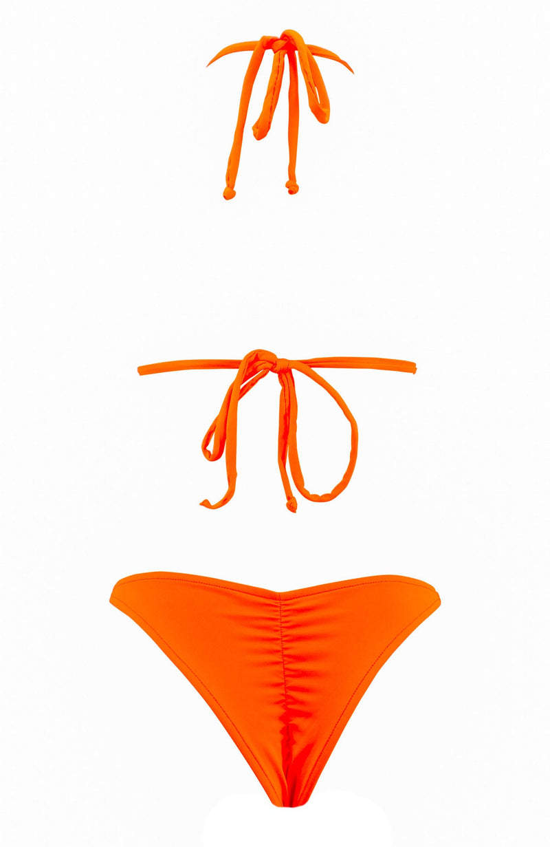 Bright Orange / Cheeky Bikini Set-Sets-Breezy Rack