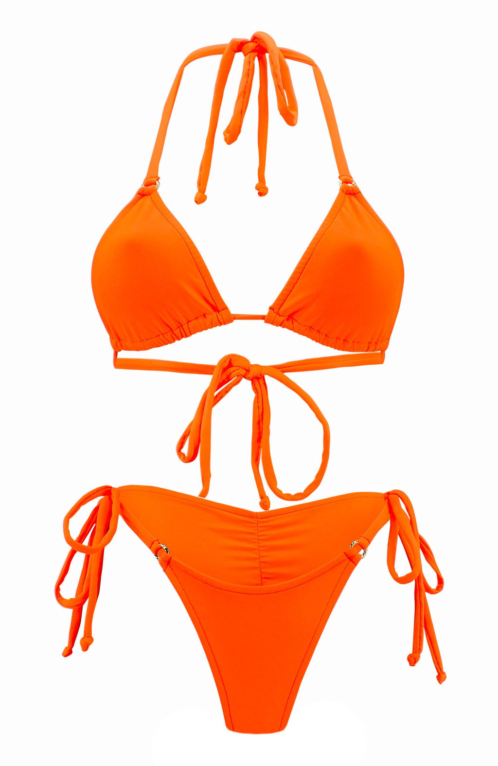 Bright Orange / Cheeky Bikini Set-Sets-Breezy Rack