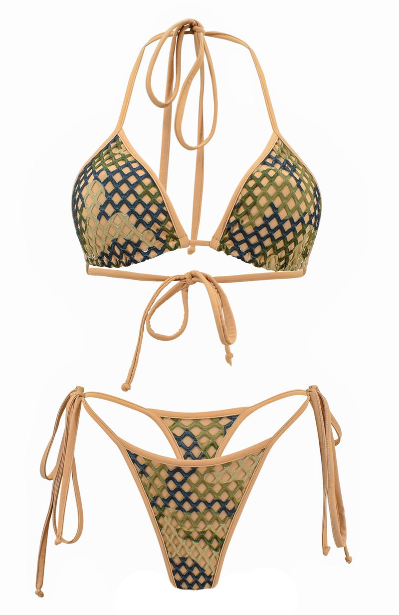 Camouflage / Thong Bikini Set-Sets-Breezy Rack