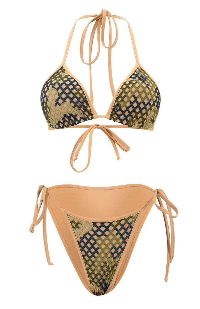 Camouflage / Thong Bikini Set-Sets-Breezy Rack