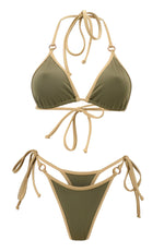Chai Set in Sage / Thong Bikini-Sets-Breezy Rack
