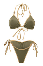 Chai Set in Sage / Thong Bikini-Sets-Breezy Rack