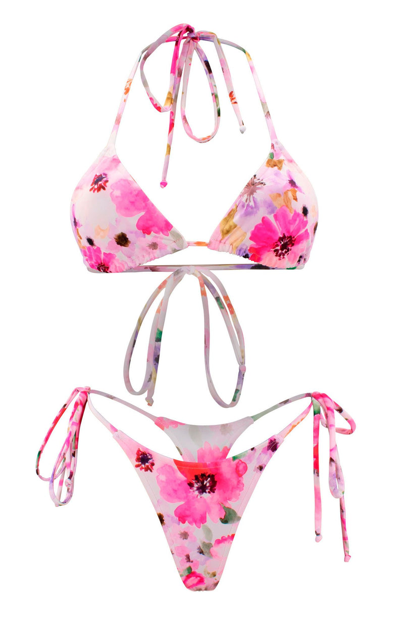Jojo in Blueberry Ras / Thong Bikini Set-Sets-Breezy Rack