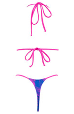 Jojo in Blueberry Ras / Thong Bikini Set-Sets-Breezy Rack