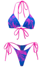 Jojo in Blueberry Ras / Thong Bikini Set-Sets-Breezy Rack