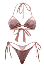Jojo in Velvet Sunrise / Thong Bikini Set-Sets-Breezy Rack