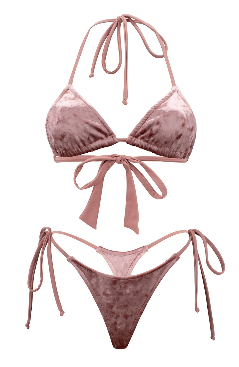 Jojo in Velvet Sunrise / Thong Bikini Set-Sets-Breezy Rack
