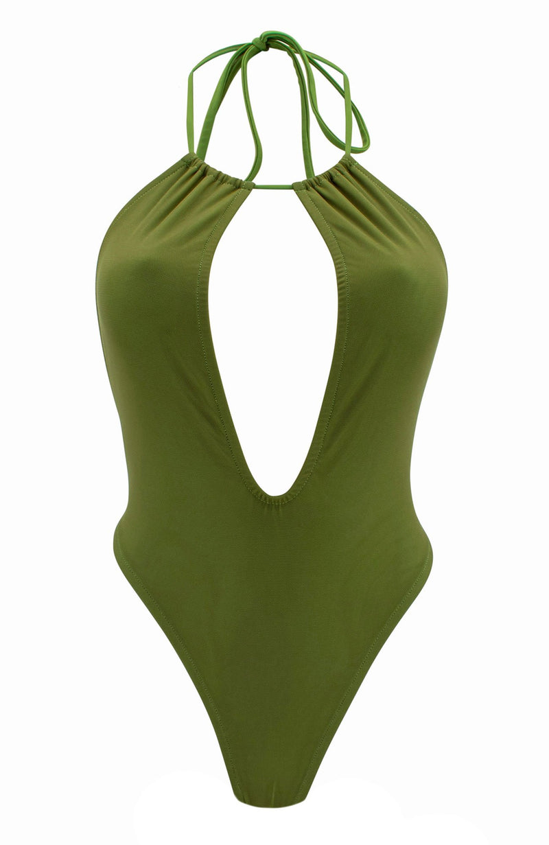 Kayce in Olive / Thong One Piece-One Piece-Breezy Rack