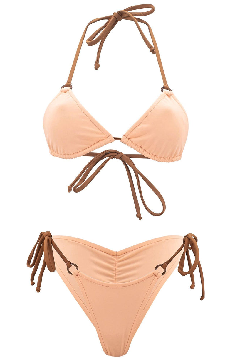 Peach Sand / Cheeky Bikini Set-Sets-Breezy Rack