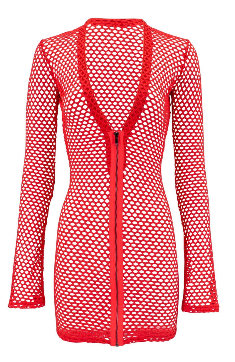 The Banshee in Blue / Fishnet Zip Up-Cover Ups-Breezy Rack