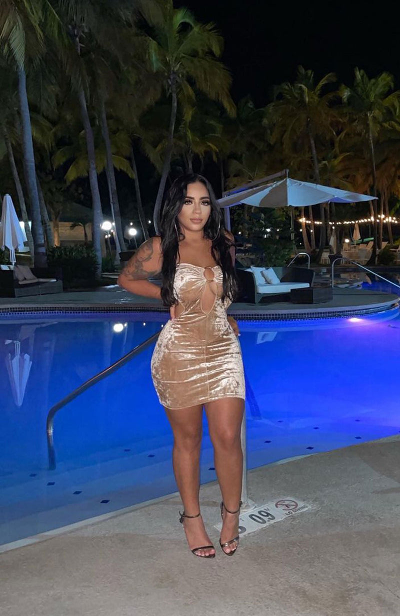 The Bonnie in Beige / Tube dress-Dresses-Breezy Rack