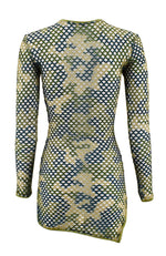 The Tease in Onyx / Fishnet Crew Neck Cover-up Dress-Cover Ups-Breezy Rack