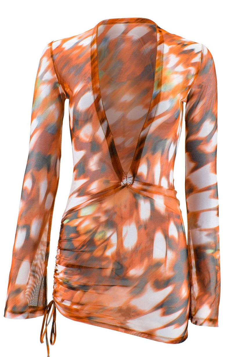 Yazmi in Mango Tango / Cover Up Dress-Cover Ups-Breezy Rack