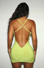 Zaza in Electric Lime / Dress-Dresses-Breezy Rack