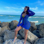 The Banshee in Blue / Fishnet Zip Up-Cover Ups-Breezy Rack