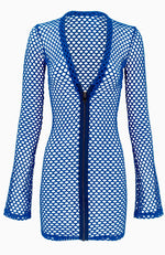 The Banshee in Blue / Fishnet Zip Up-Cover Ups-Breezy Rack